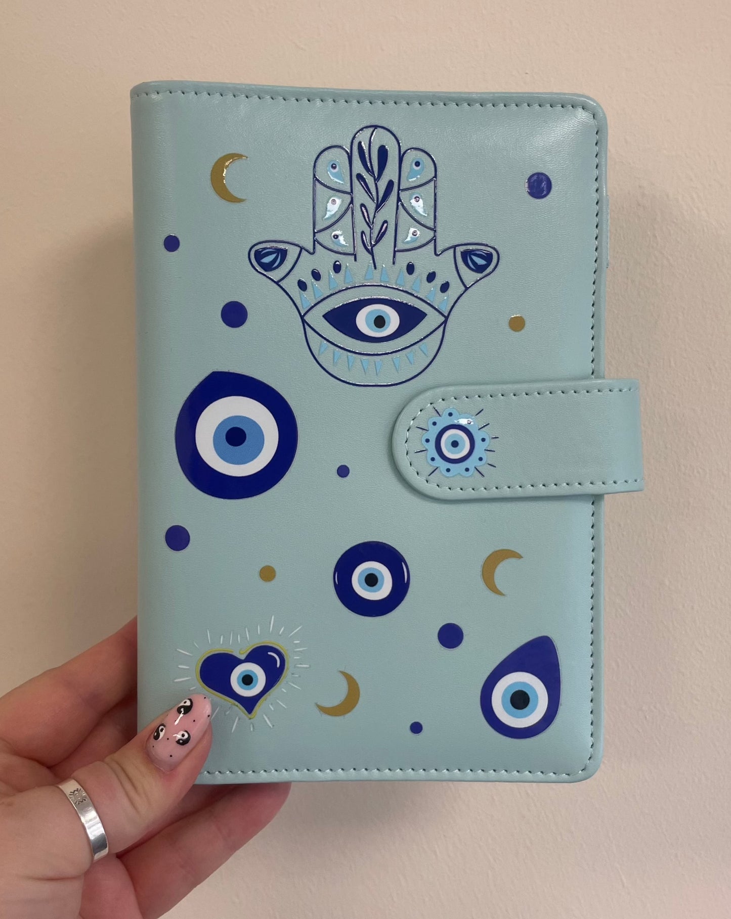 Blue Evil Eye budget binder