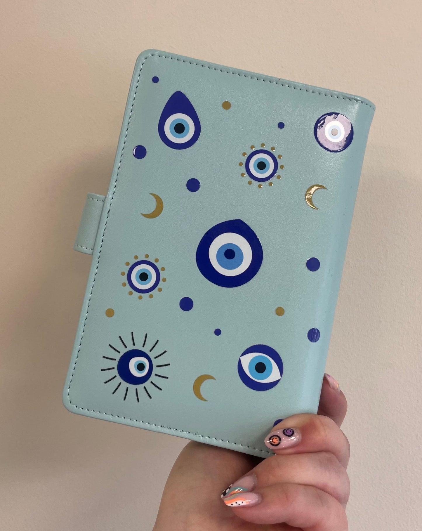 Blue Evil Eye budget binder