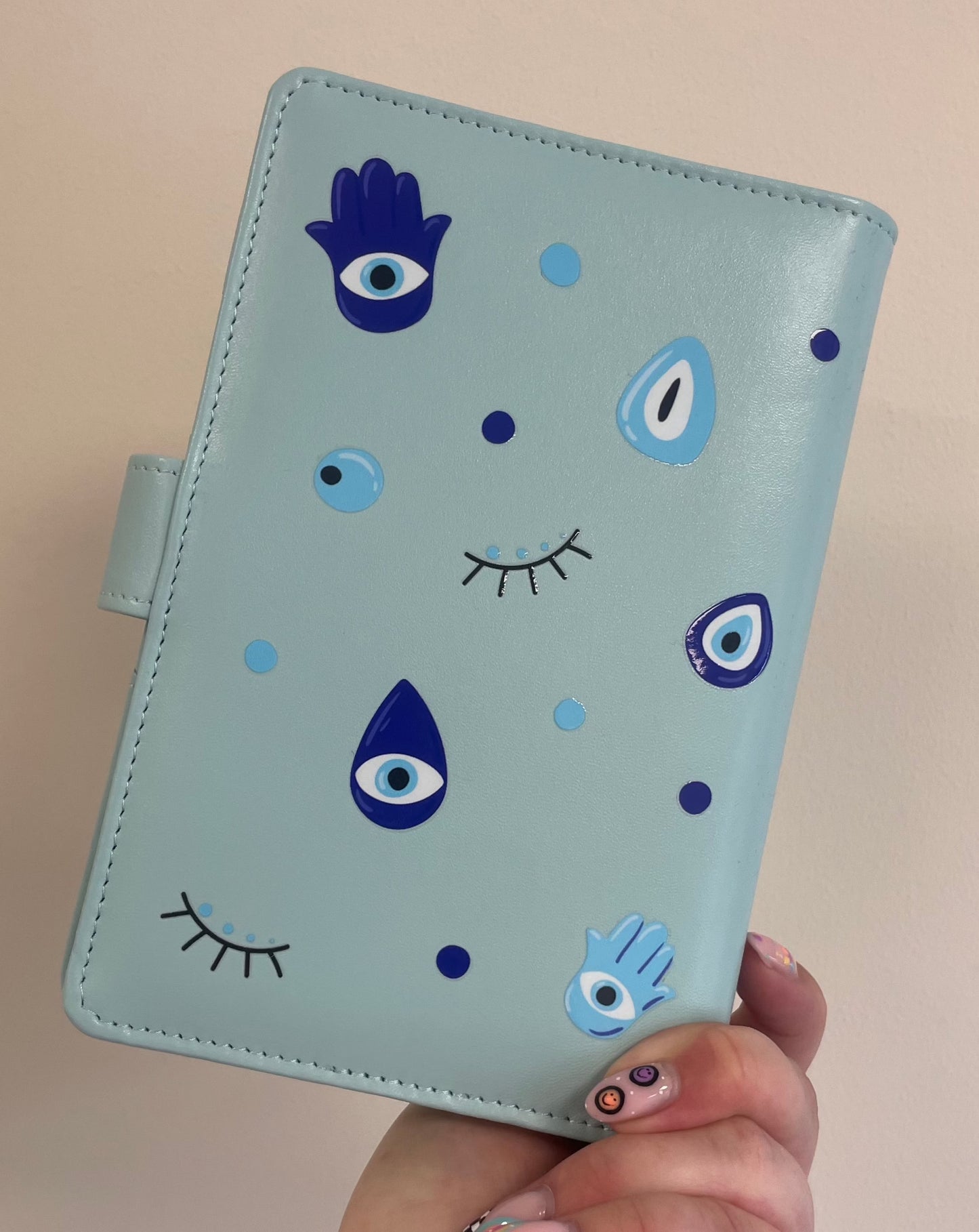 Blue Evil Eye budget binder