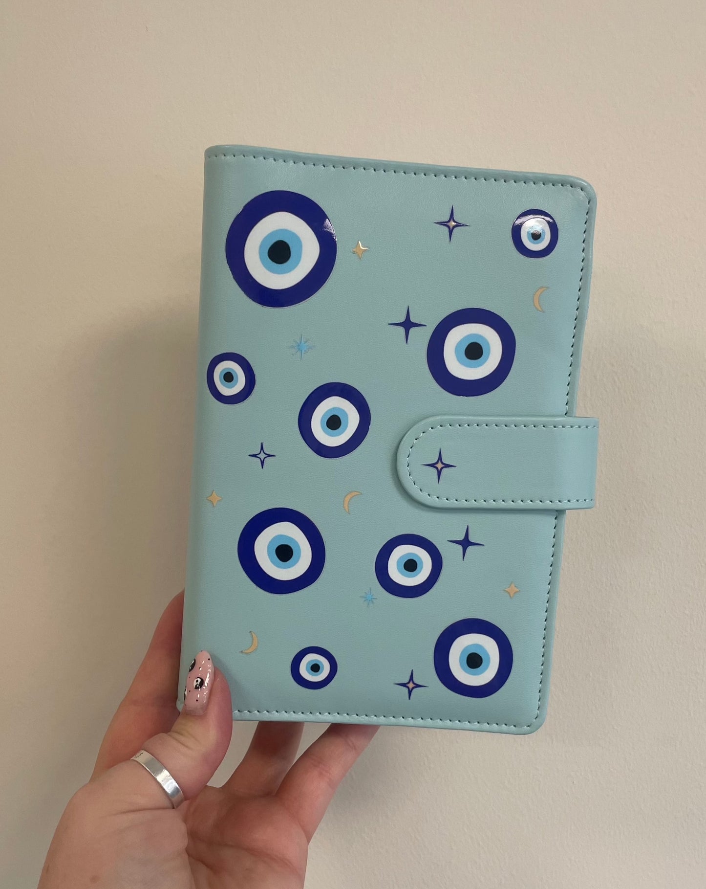 Blue Evil Eye budget binder