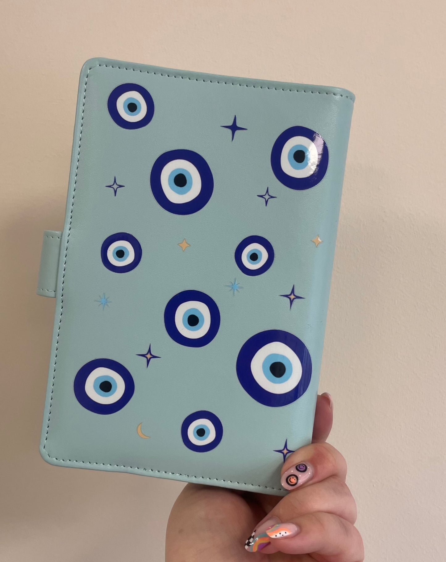 Blue Evil Eye budget binder