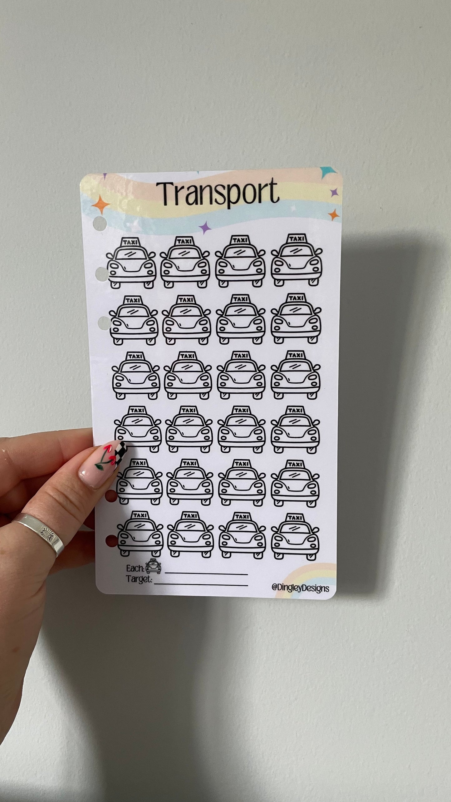 Travel binder trackers