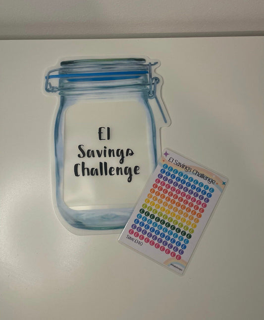 £1 Savings Challenge Jar