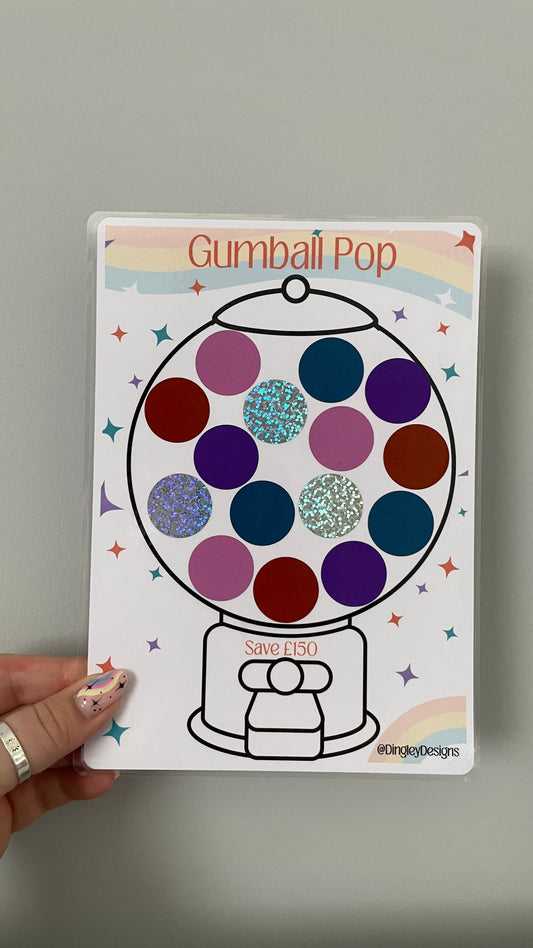 Gumball Pop, Scratch & Save Tracker