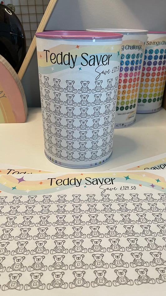 Teddy Saver Children's Savings Sticker