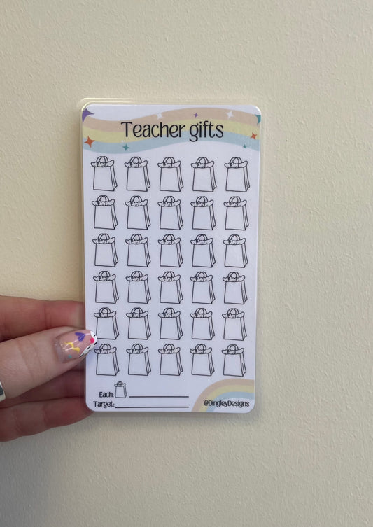 Teacher Gifts Tracker