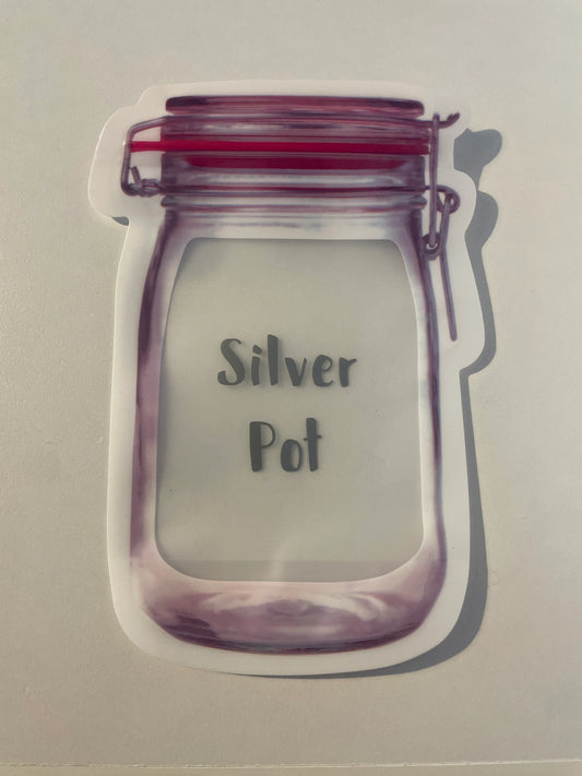 Silver Pot Savings Jar